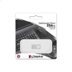 Kingston | USB 3.2 Flash Drive | DataTraveler micro | 256 GB | USB 3.2 | Silver - Image 4
