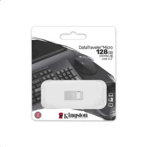 Kingston | USB 3.2 Flash Drive | DataTraveler micro | 128 GB | USB 3.2 | Silver - Image 4
