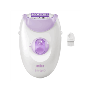 Braun Epilator | SE3-000 Silk épil 3 | Number of power levels 2 | White/Purple - Image 2