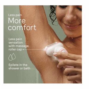 Braun Epilator | 9-011 3D Silk-epil 9 Flex | Operating time (max) 50 min | Number of power levels 2 | Wet & Dry | White/Gold - Image 4