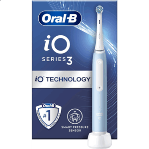 Oral-B | Electric Toothbrush | iO3 Series | Rechargeable | For adults | Number of brush heads included 1 | Number of teeth brushing modes 3 | Ice Blue - Image 2