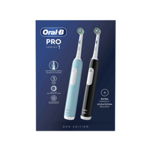 Oral-B | Electric Toothbrush | Pro Series 1 Duo | Rechargeable | For adults | Number of brush heads included 2 | Number of teeth brushing modes 3 | Blue/Black - Image 5