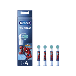 Oral-B Replacement Toothbrush Heads | EB10 4 refill Spiderman | Heads | For kids | Number of brush heads included 4 - Image 2