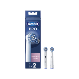 Oral-B | Replaceable toothbrush heads | EB60X-2 Sensitive Clean Pro | Heads | For adults | Number of brush heads included 2 | White - Image 2