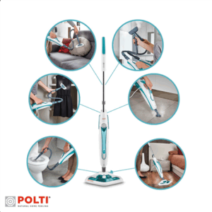 Polti | Steam mop | PTEU0282 Vaporetto SV450_Double | Steam mop and handheld steam cleaner | 1500 W | Operating radius 7.5 m | White - Image 3