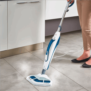 Polti | Steam mop | PTEU0296 Vaporetto SV460 Double | Power 1500 W | Steam pressure Not Applicable bar | Water tank capacity 0.3 L | White/Blue - Image 3