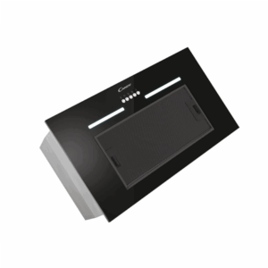 Candy | Hood | CPY5MBG | Canopy | Energy efficiency class C | Width 52 cm | 298 m³/h | Mechanical control | LED | Black Glass - Image 2