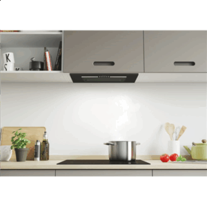 Candy | Hood | CPY5MBG | Canopy | Energy efficiency class C | Width 52 cm | 298 m³/h | Mechanical control | LED | Black Glass - Image 4