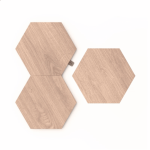 Nanoleaf | Elements Wood Look Hexagons Expansion Pack (3 panels) | Cool White + Warm White - Image 3
