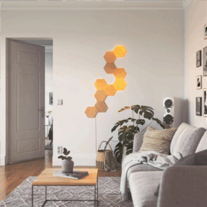 Nanoleaf | Elements Wood Look Hexagons Expansion Pack (3 panels) | Cool White + Warm White - Image 4