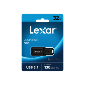 Lexar | Flash drive | JumpDrive S80 | 32 GB | USB 3.1 | Black - Image 7