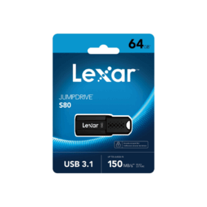 Lexar | Flash drive | JumpDrive S80 | 64 GB | USB 3.1 | Black - Image 7