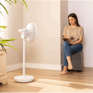 Cecotec EnergySilence 2600 Sunflower Portable Battery-powered fan | Stand Fan | Diameter 33 cm | Number of speeds 12 | Oscillation | 22 W | Remote control - Image 5