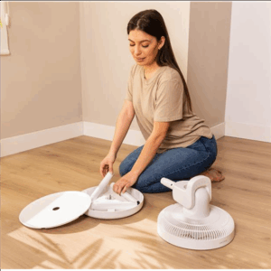 Cecotec EnergySilence 2600 Sunflower Portable Battery-powered fan | Stand Fan | Diameter 33 cm | Number of speeds 12 | Oscillation | 22 W | Remote control - Image 8