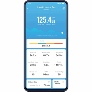 iHealth | Wireless Body Composition Scale | Nexus Pro | Maximum weight (capacity) 181 kg | Body Mass Index (BMI) measuring | Black - Image 6