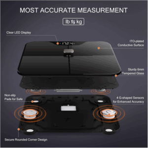iHealth | Wireless Body Composition Scale | Nexus Pro | Maximum weight (capacity) 181 kg | Body Mass Index (BMI) measuring | Black - Image 8