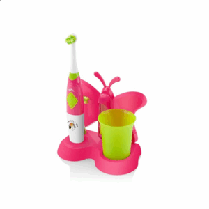 ETA | Toothbrush with water cup and holder | Sonetic  ETA129490070 | Battery operated | For kids | Number of brush heads included 2 | Number of teeth brushing modes 2 | Pink - Image 2