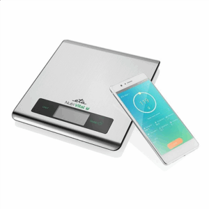ETA | Kitchen scales with smart application | Nutri Vital | Maximum weight (capacity) 5 kg | Graduation 1 g | Display type LCD | Silver