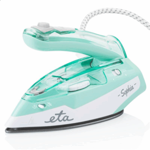 ETA | ETA127190000 Sophia | Steam Travel Iron | 1100 W | Water tank capacity 80 ml | Continuous steam 30 g/min | Steam boost performance 50 g/min | Green/White - Image 2