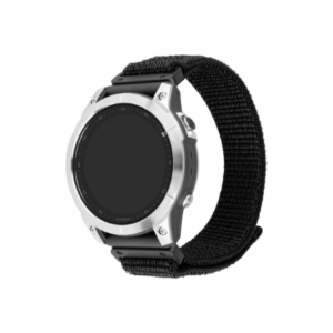 Fixed | Sporty Strap for Garmin QuickFit 22mm | 160-210 mm | Black | Nylon - Image 2