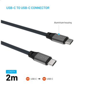 Fixed | Magnetic Braided Cable USB-C/USB-C, USB 2.0, Gray | FIXDBM-CC2-GR - Image 4