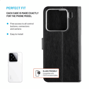 Fixed Opus | Book Case | Xiaomi | 15 | Leather | Black - Image 4