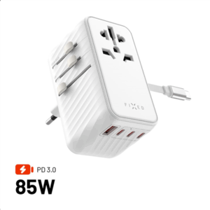 Fixed | Voyager 85W travel adapter for EU, UK and USA/AUS, with 4xUSB-C and 1xUSB output | Adapter - Image 4