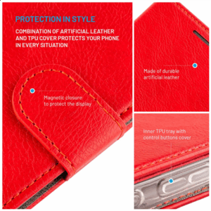 Fixed Opus | Book Case | Samsung | Galaxy A36 5G/A56 5G | Leather | Red - Image 5