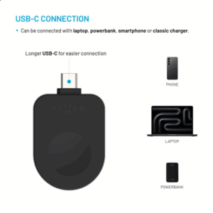 Fixed USB-C Charging Adapter for Apple Watch compatible with Powerstation Uni, Black - Image 4