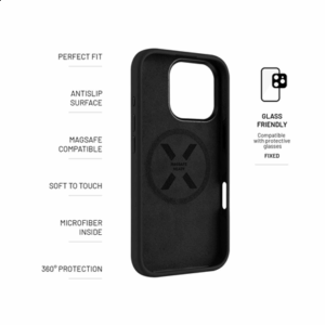 Fixed Back cover | Apple | iPhone 17 Pro Max | Liquid silicon | Black | MagFlow - Image 5