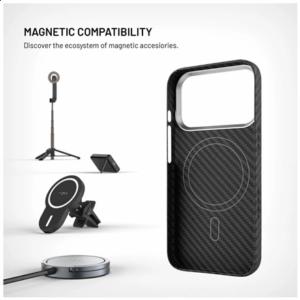 Fixed MagVelar | Back cover | Apple | iPhone 17 Pro | Aramid | Black | MagSafe Support - Image 3