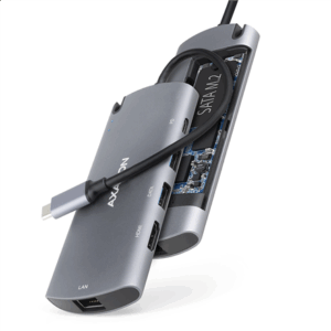 I/O HUB USB-C 6IN1 SATA M.2/0.18M HMC-6M2 AXAGON - Image 2
