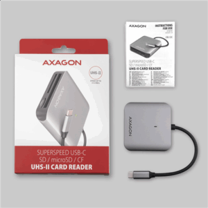 MEMORY READER USB-C 3-SLOT/SD/MICROSD/CF CRE-S3C AXAGON - Image 9
