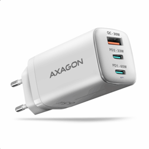 MOBILE CHARGER WALL USB 65W/GAN 3PORT ACU-DPQ65W AXAGON - Image 2