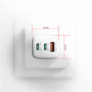 MOBILE CHARGER WALL USB 65W/GAN 3PORT ACU-DPQ65W AXAGON - Image 3
