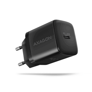 MOBILE CHARGER WALL USB-C 20W/1PORT BLACK ACU-PD20 AXAGON - Image 2