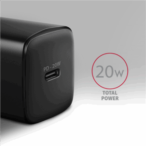 MOBILE CHARGER WALL USB-C 20W/1PORT BLACK ACU-PD20 AXAGON - Image 4