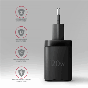 MOBILE CHARGER WALL USB-C 20W/1PORT BLACK ACU-PD20 AXAGON - Image 8