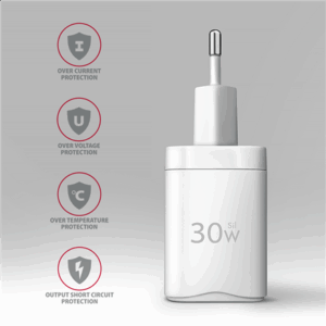 MOBILE CHARGER WALL USB-C 30W/1PORT WHITE ACU-PD30W AXAGON - Image 6