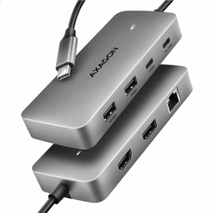 I/O HUB USB-C 3P HDMI DP/0.15M HMC-CUB83X2 AXAGON - Image 2