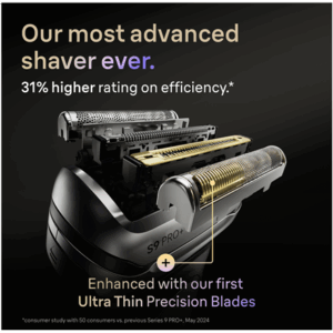 Braun Shaver | 9600s Series 9 PRO | Operating time (max) 60 min | Wet & Dry | Lithium Ion | Black - Image 7