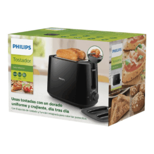 Philips | Daily collection toaster | HD2582/90 | Power 830 W | Number of slots 2 | Housing material Plastic | Black - Image 4