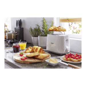 Philips | Toaster | HD2582/00 | Power 760 - 900 W | Number of slots 2 | Housing material Plastic | White - Image 4