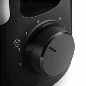 Philips | Toaster | HD2692/90 Viva Collection | Power 950 W | Number of slots 2 | Housing material Metal/Plastic | Black - Image 2