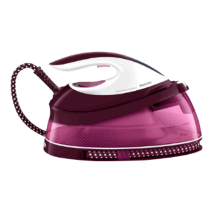 Philips Steam Station | GC7842/40 PerfectCare Compact | 2400 W | 1.5 L | 6.5 bar | Auto power off | Vertical steam function | White/Purple - Image 3