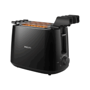 Philips | Daily Collection Toaster | HD2583/90 | Number of slots 2 | Housing material Plastic | Black - Image 2