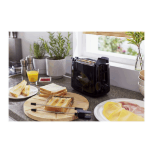 Philips | Daily Collection Toaster | HD2583/90 | Number of slots 2 | Housing material Plastic | Black - Image 3