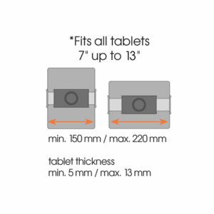 Vogels TMS 1030 Tablet Flex Pack | Tilt | 7-13 " | Maximum weight (capacity) 2 kg | Silver - Image 3