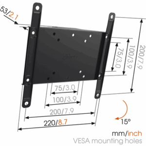 Vogels | Wall mount | MA2010-A1 Tilt | Tilt | 26-40 " | Maximum weight (capacity) 30 kg | Black - Image 5