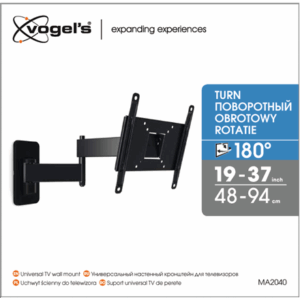 Vogels | Wall mount | MA2040-A1 | Full motion | 19-40 " | Maximum weight (capacity) 15 kg | Black - Image 6
